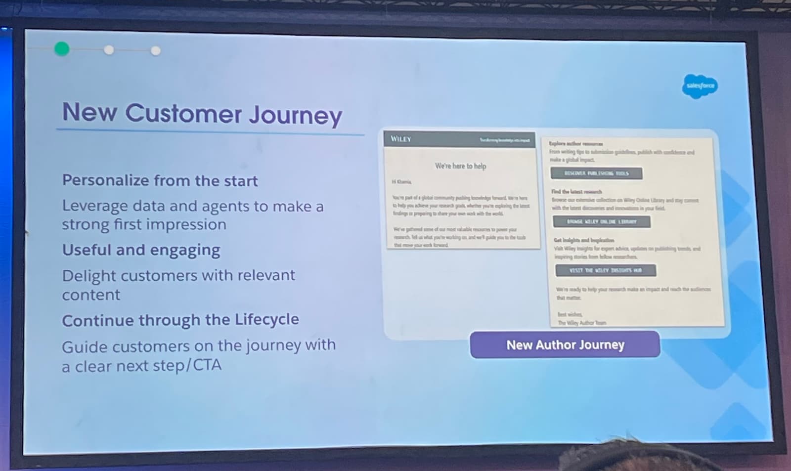 New customer journey pattern