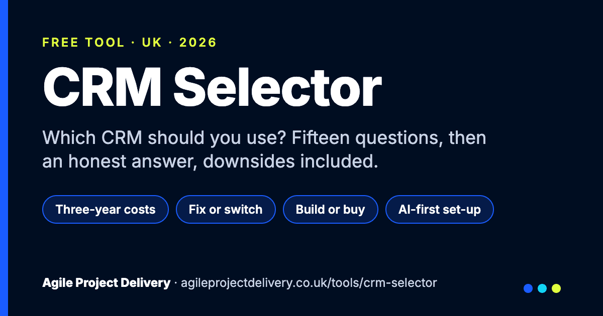 CRM Selector: Find the Right CRM for Your Business